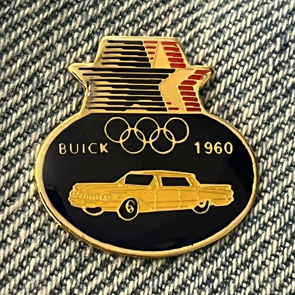 1960 Buick Olympic Commemorative Pin from 1984 Los Angeles Games ~ Auto